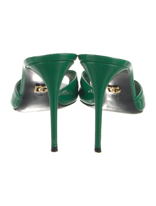Dolce & Gabbana GG Signature Patent Leather Mules