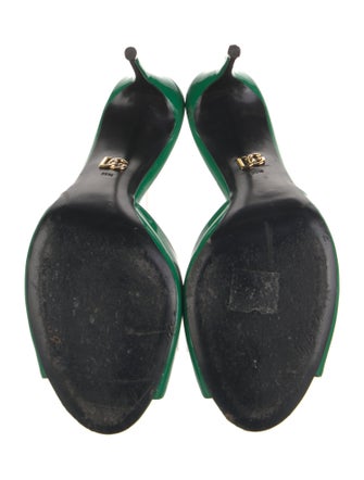 Dolce & Gabbana GG Signature Patent Leather Mules