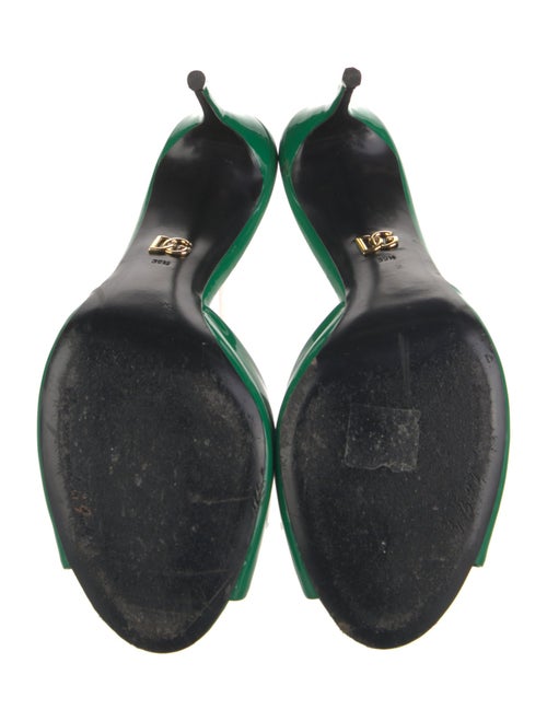 Dolce & Gabbana GG Signature Patent Leather Mules