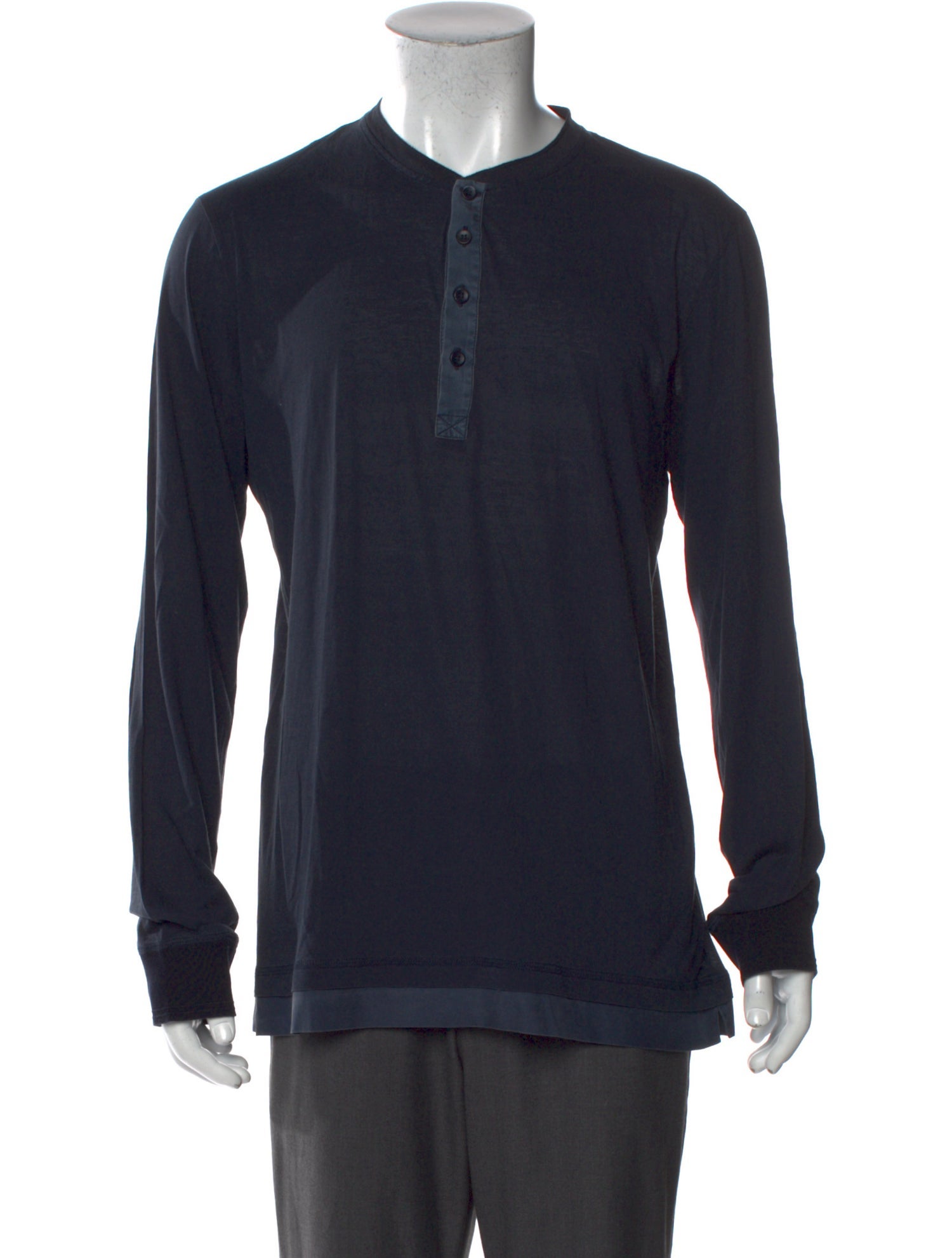 Dolce & Gabbana Crew Neck Long Sleeve Henley