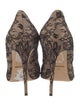 Dolce & Gabbana Leather Lace Pattern Pumps