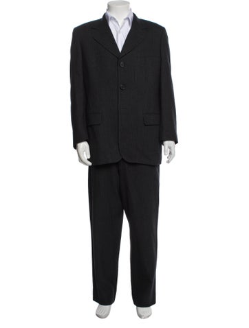 Dolce & Gabbana Suiting Wool Striped Two-Piece Suit Us40, It50 | L