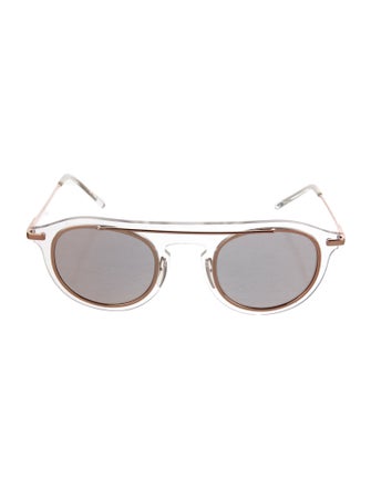 Dolce & Gabbana Aviator Mirrored Sunglasses