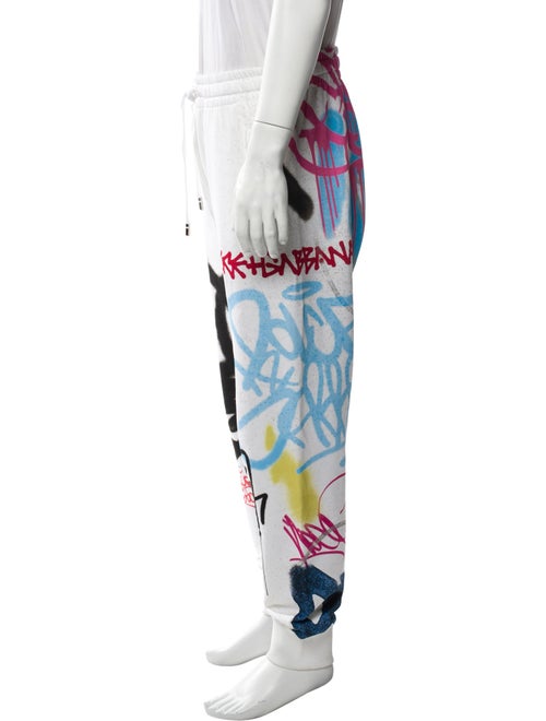 Dolce & Gabbana Graphic Print Embroidered Accent Lounge Bottoms