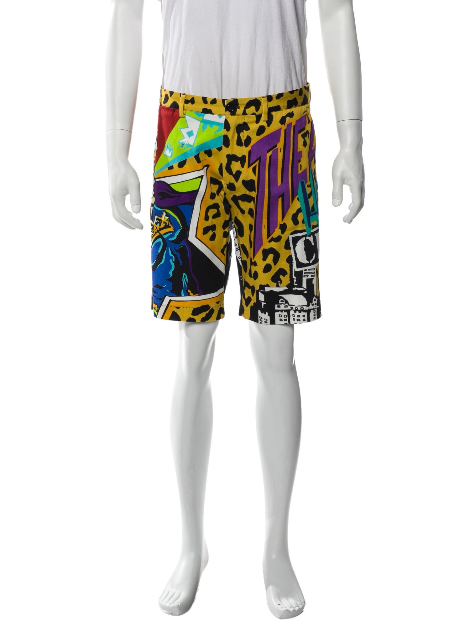 Dolce & Gabbana Printed Flat Front Shorts