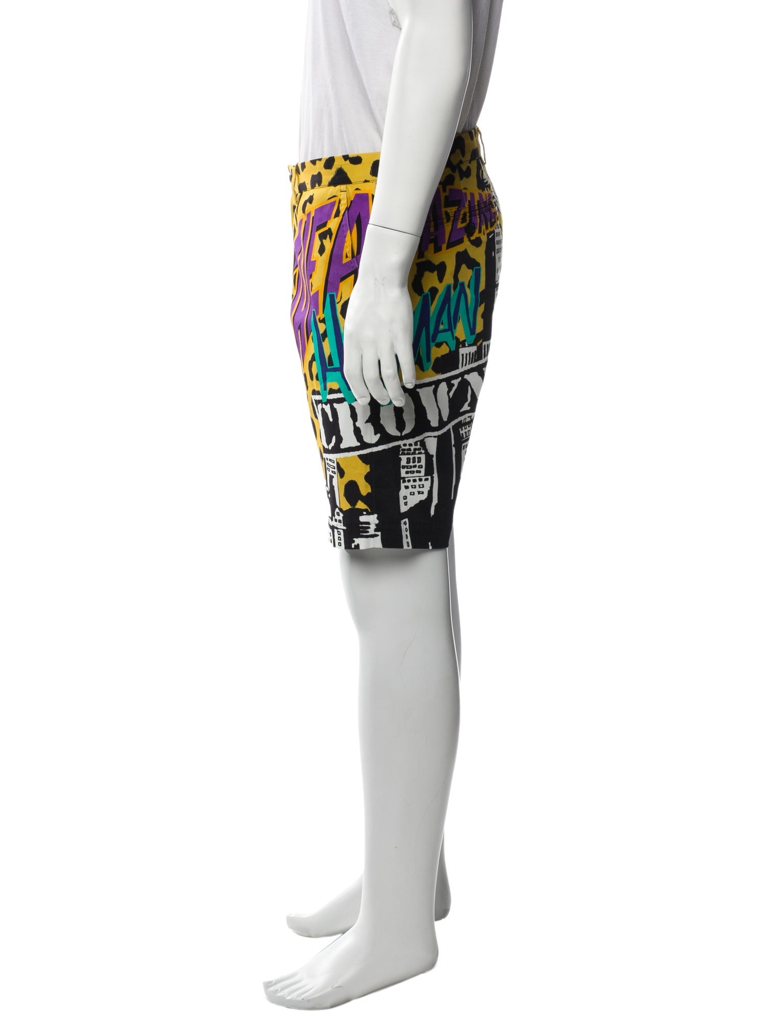 Dolce & Gabbana Printed Flat Front Shorts