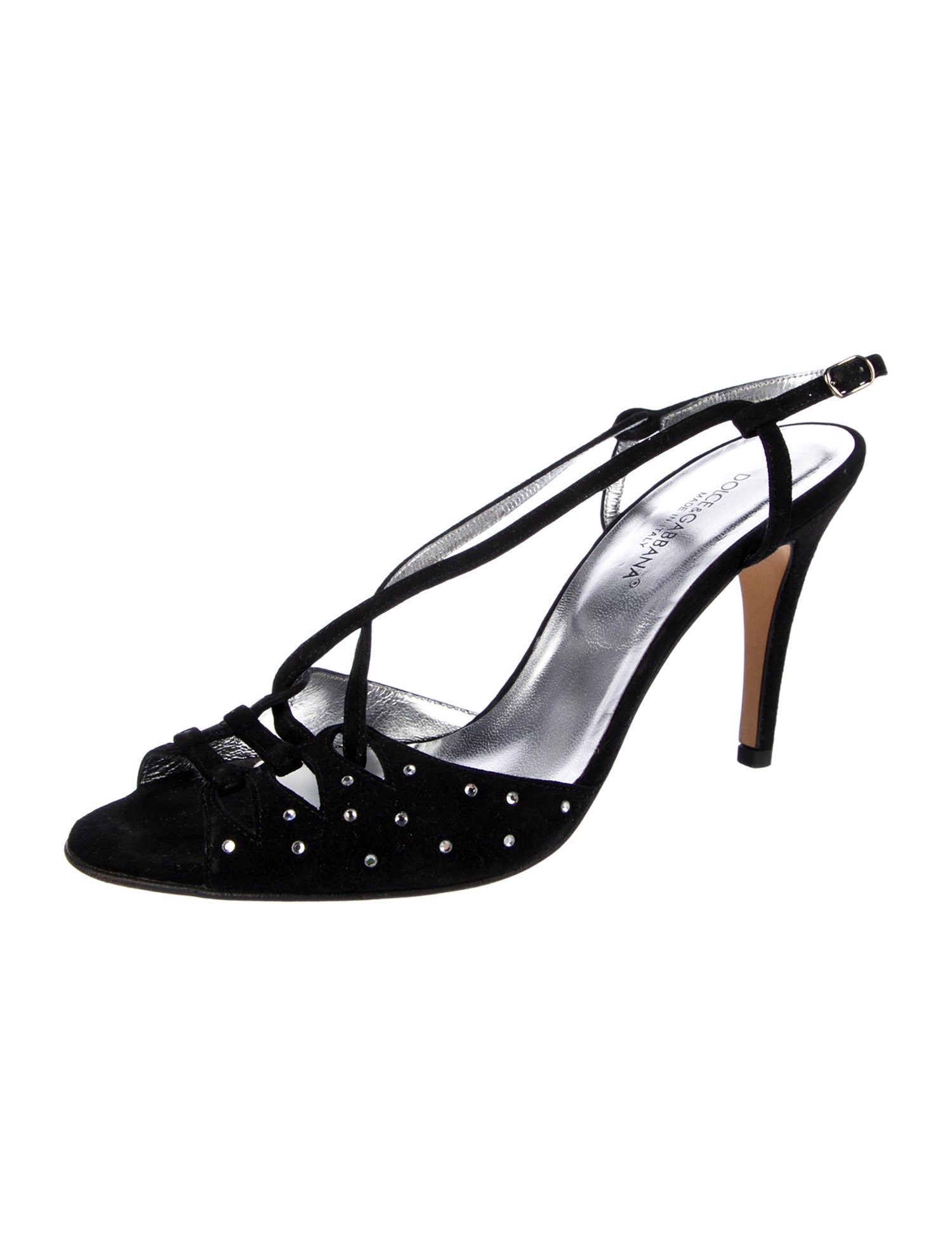 Dolce & Gabbana Suede Slingback Sandals