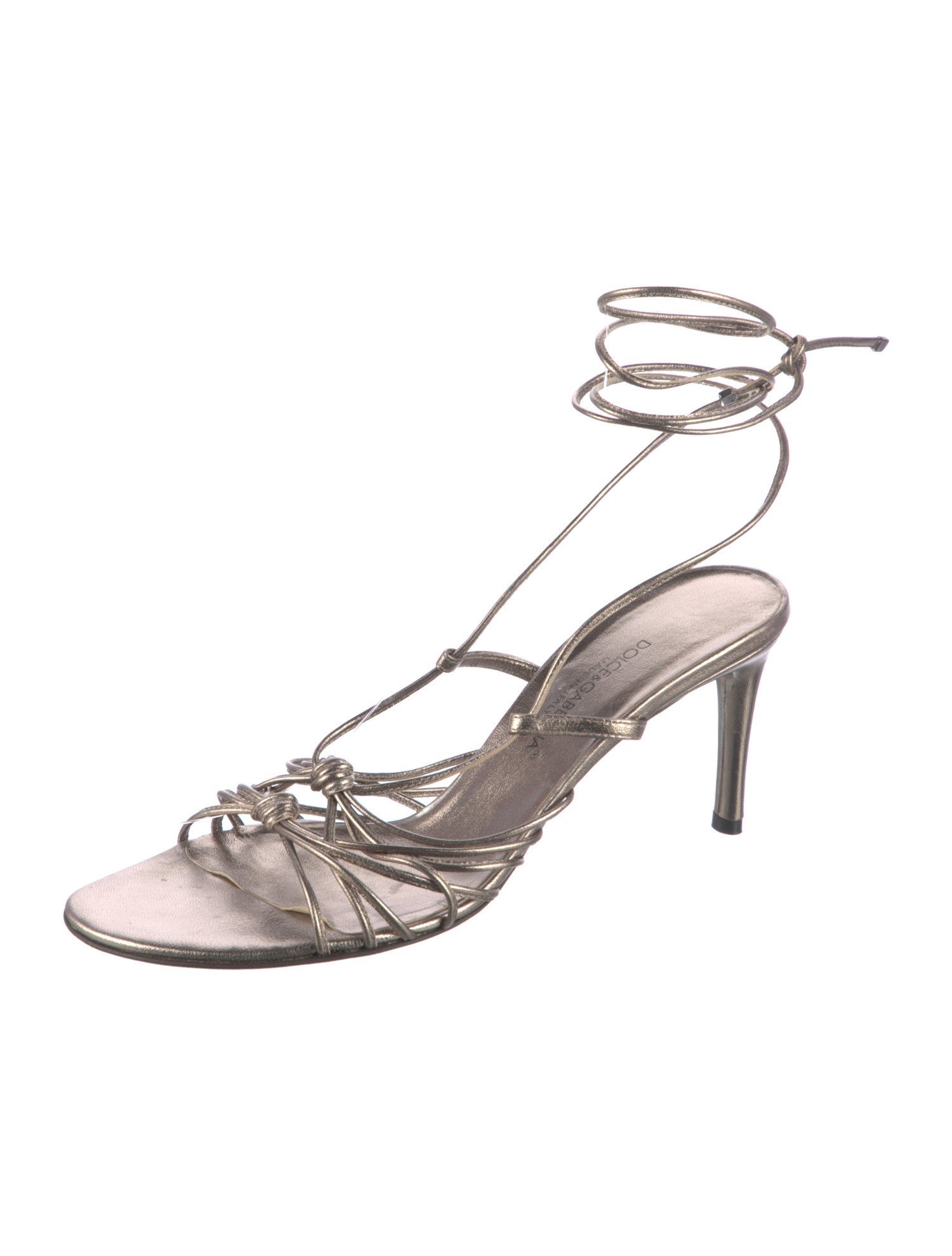 Dolce & Gabbana Leather T-Strap Sandals