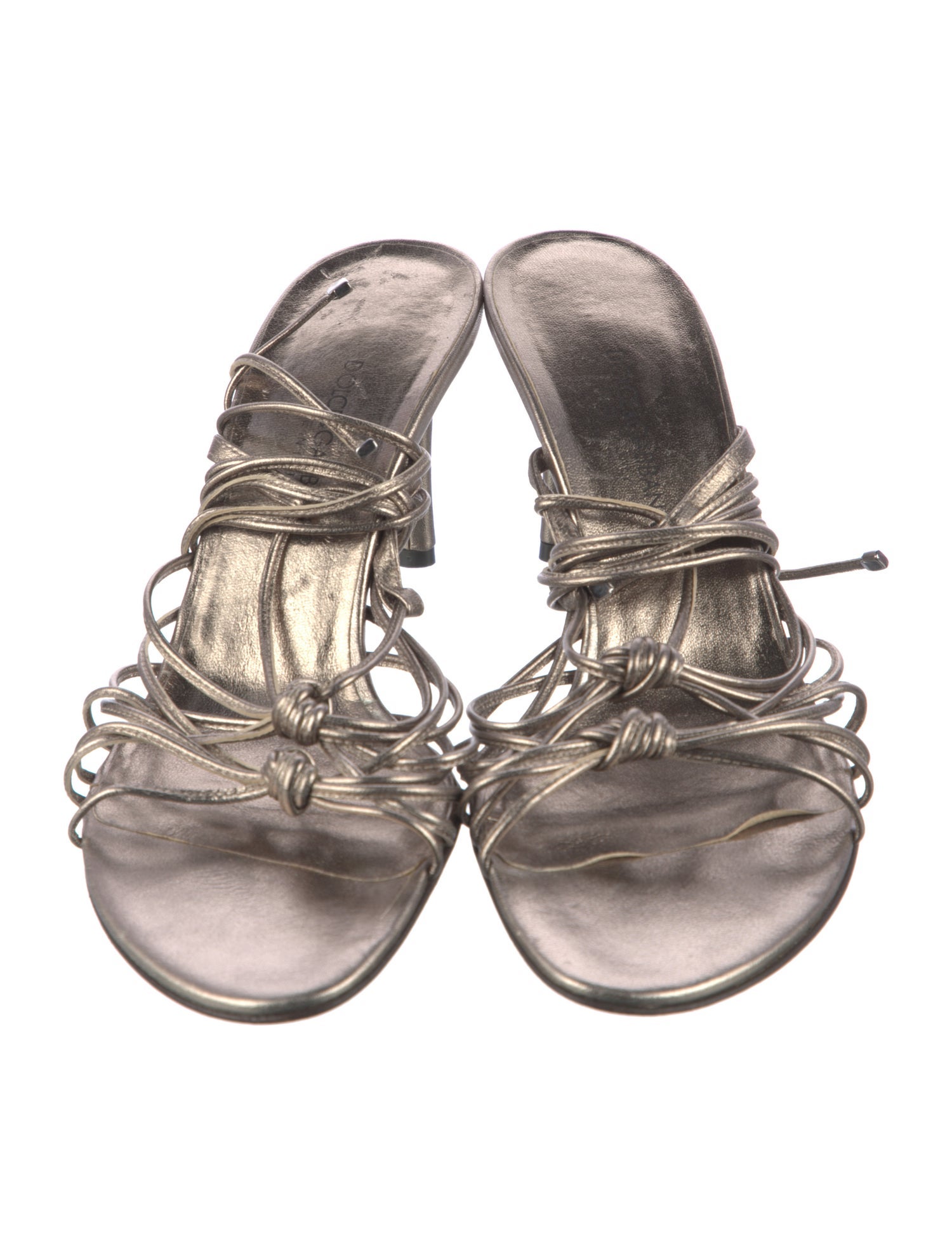 Dolce & Gabbana Leather T-Strap Sandals