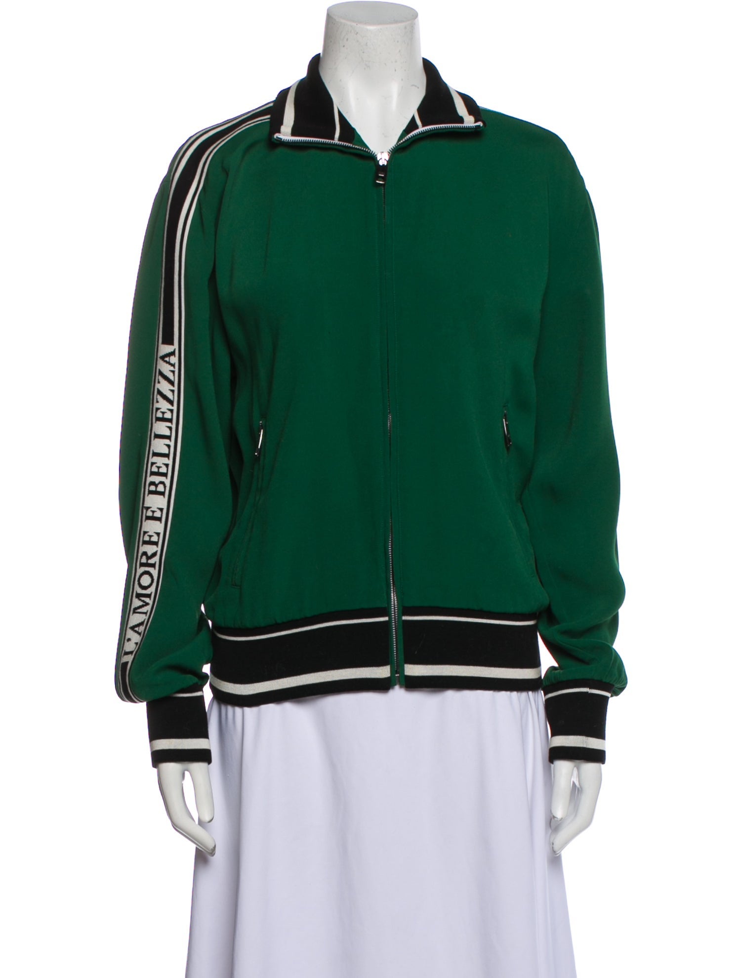 Dolce & Gabbana Graphic Print Bomber Jacket