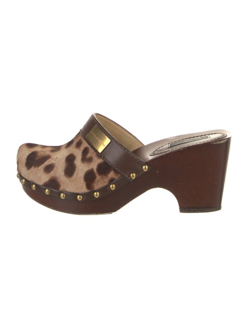 Dolce & Gabbana Ponyhair Animal Print Flats
