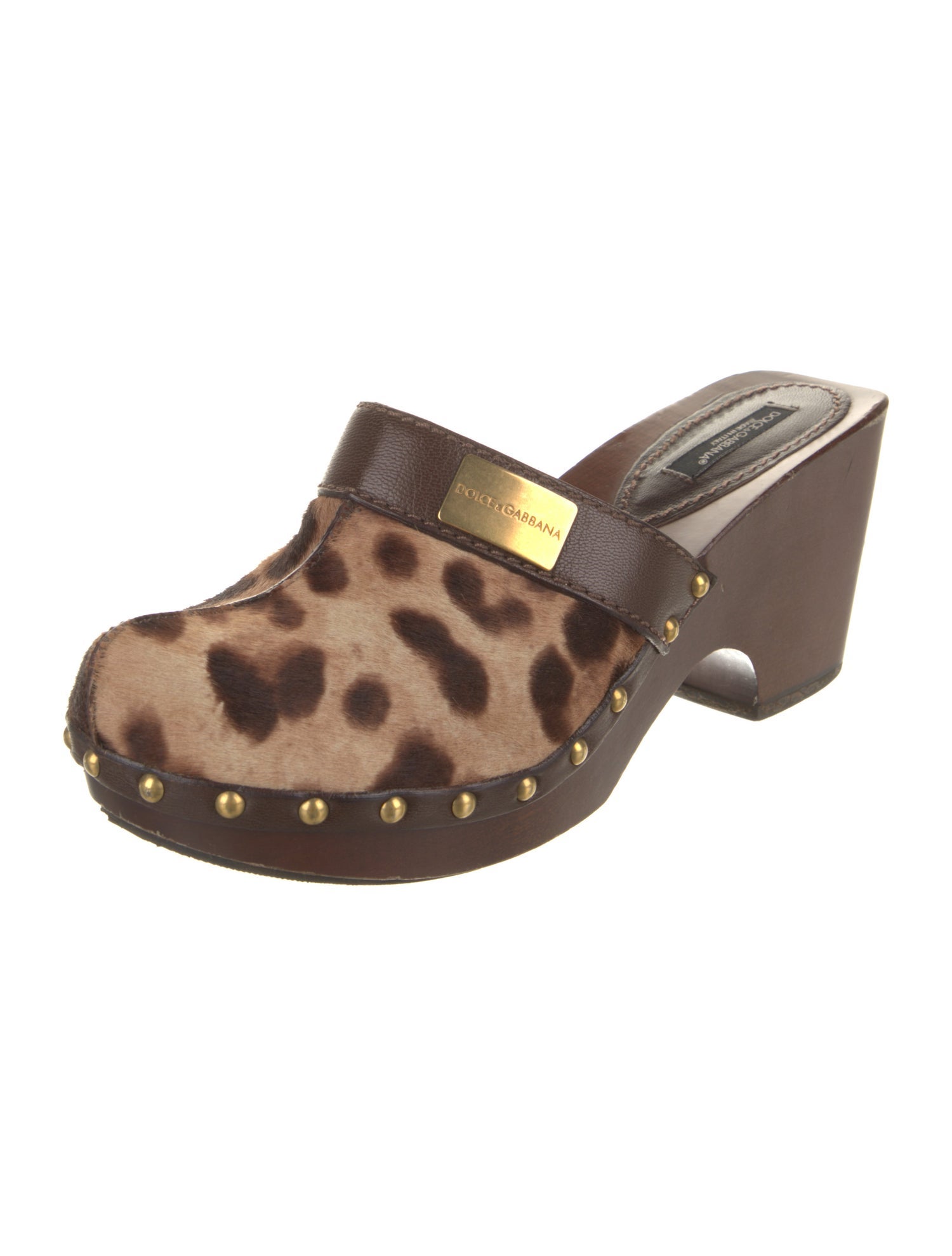 Dolce & Gabbana Ponyhair Animal Print Flats