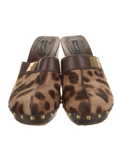 Dolce & Gabbana Ponyhair Animal Print Flats