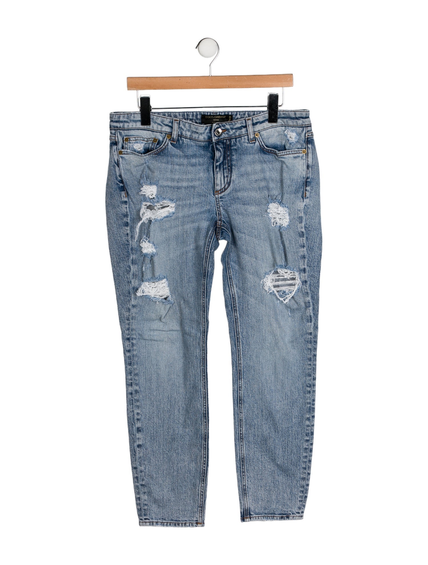 Dolce & Gabbana Mid-Rise Straight Leg Jeans