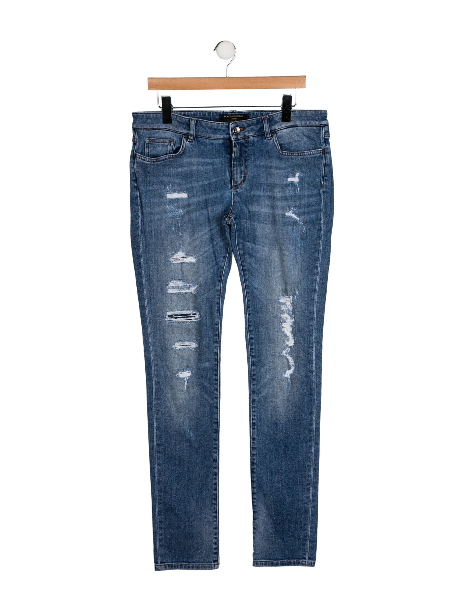 Dolce & Gabbana Mid-Rise Straight Leg Jeans