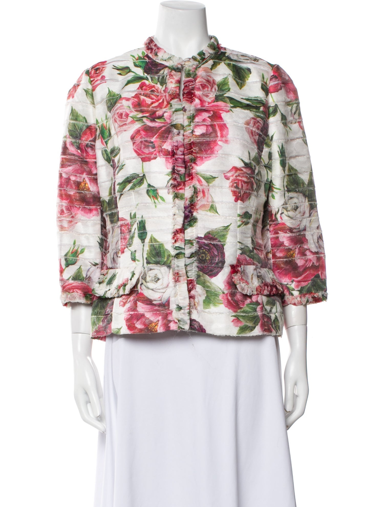Dolce & Gabbana Floral Print Evening Jacket