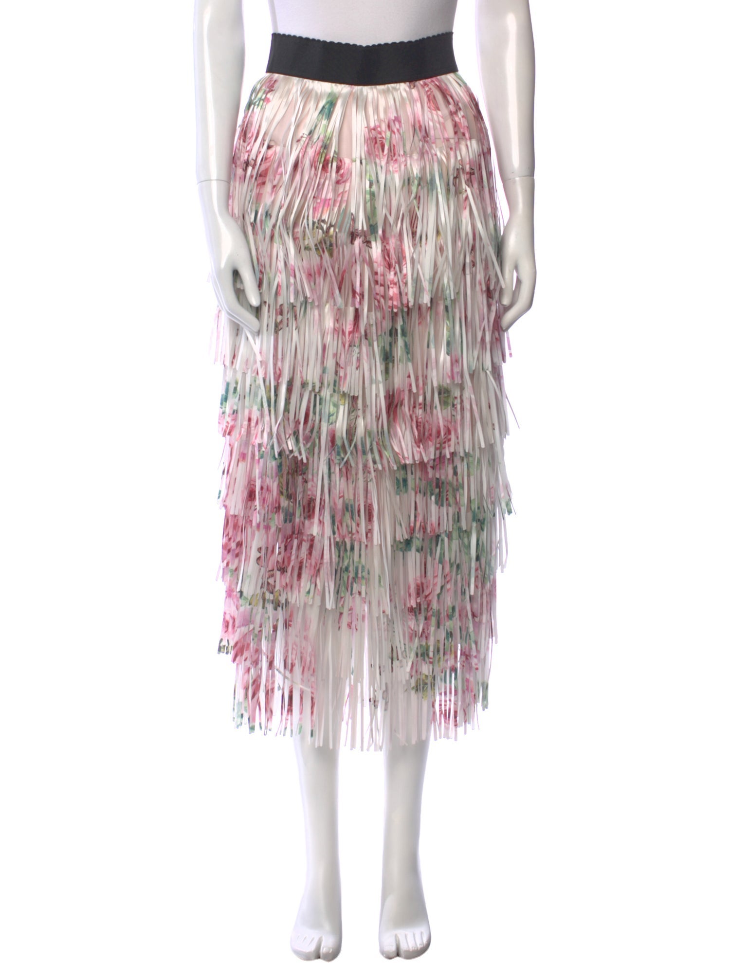 Dolce & Gabbana Lace Pattern Midi Length Skirt w/ Tags