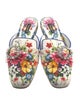Dolce & Gabbana Canvas Floral Print Slides