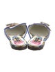 Dolce & Gabbana Canvas Floral Print Slides