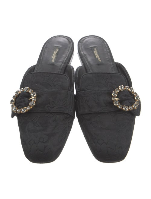 Dolce & Gabbana Crystal Embellishments Slides