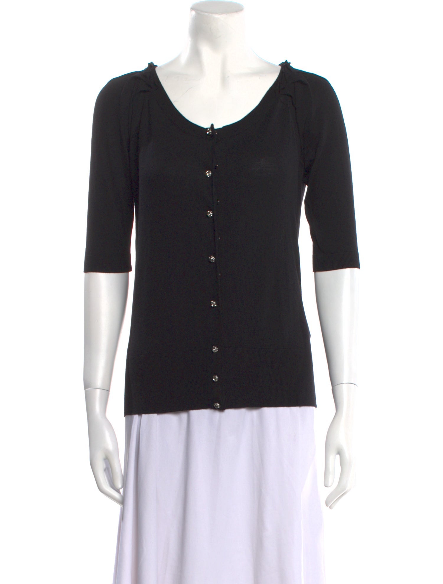 Dolce & Gabbana Virgin Wool Scoop Neck Sweater