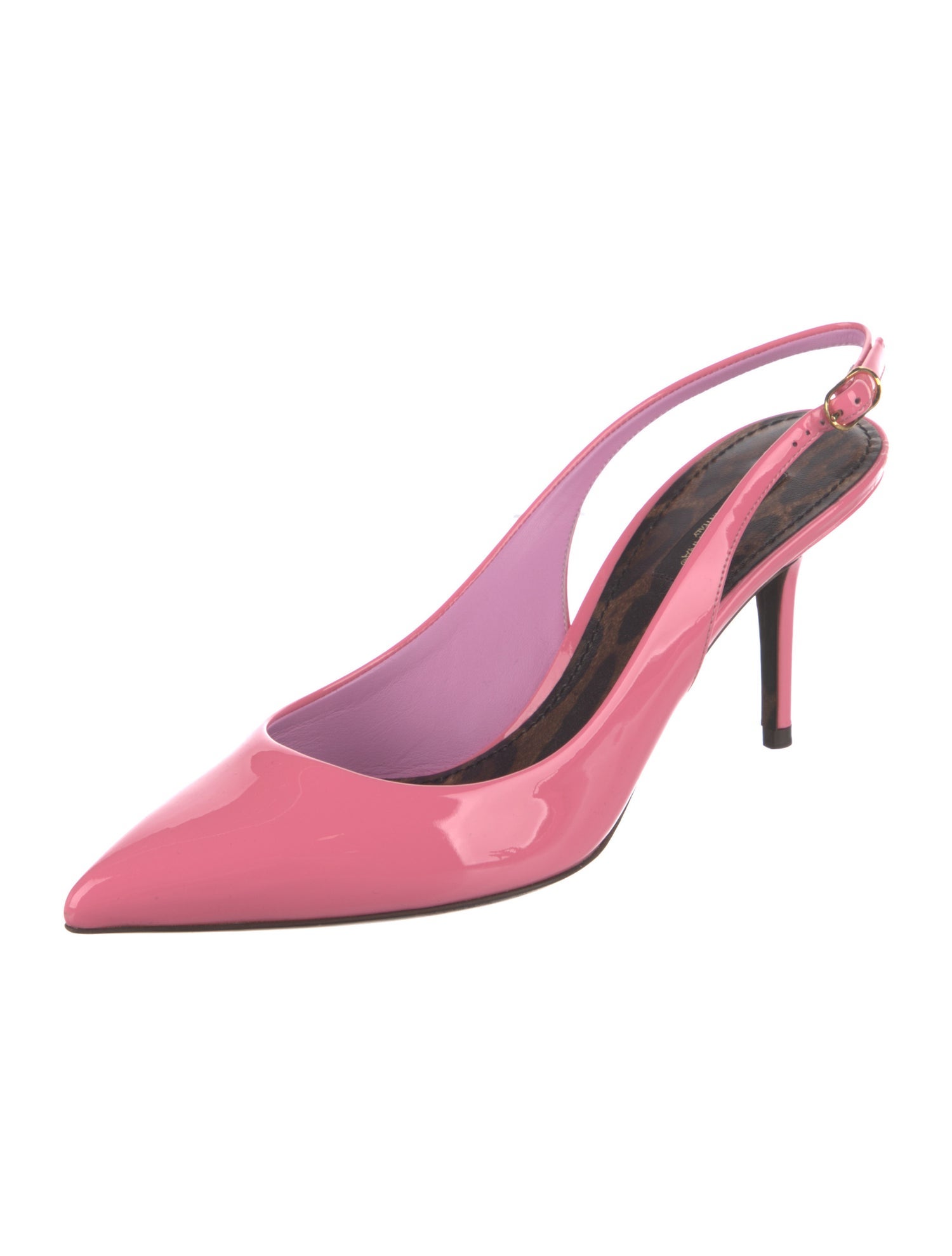 Dolce & Gabbana Patent Leather Slingback Pumps