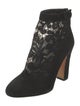 Dolce & Gabbana Suede Lace Pattern Boots