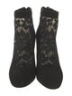 Dolce & Gabbana Suede Lace Pattern Boots