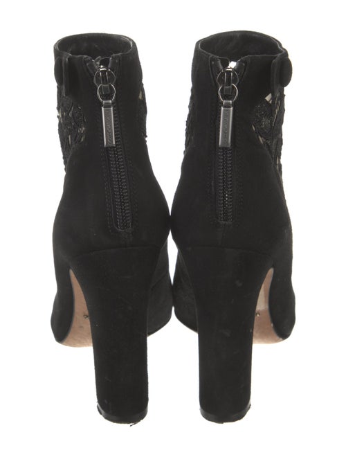 Dolce & Gabbana Suede Lace Pattern Boots