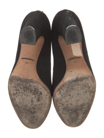 Dolce & Gabbana Suede Lace Pattern Boots