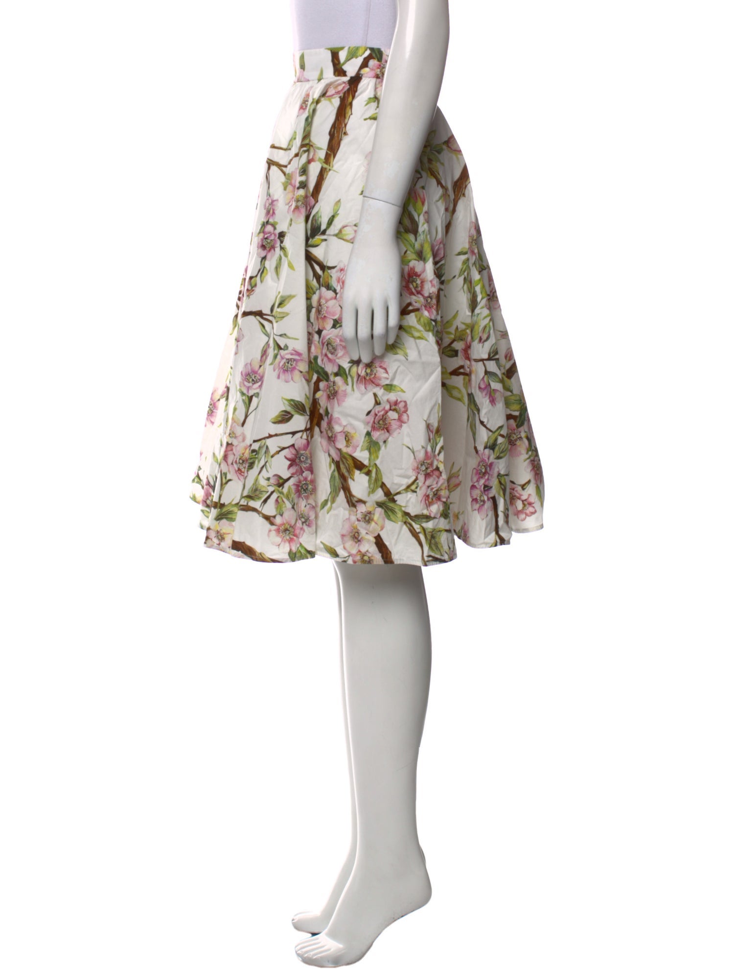 Dolce & Gabbana Floral Print Knee-Length Skirt