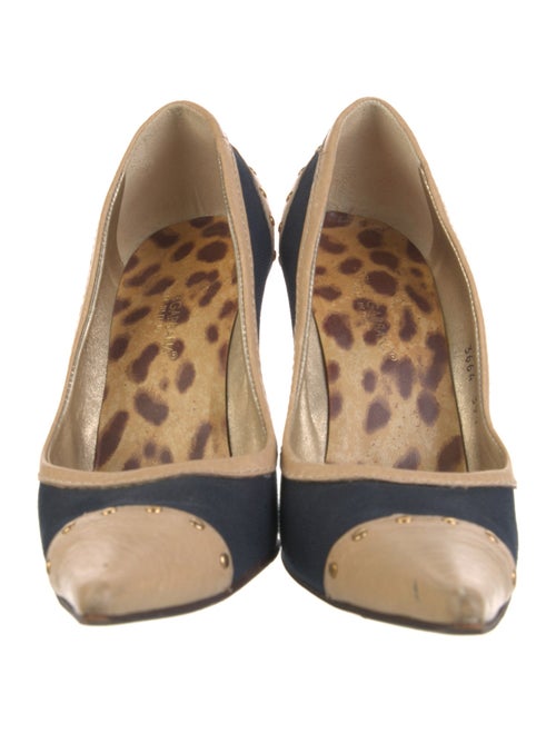 Dolce & Gabbana Canvas Studded Accents Pumps
