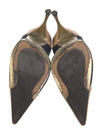 Dolce & Gabbana Canvas Studded Accents Pumps