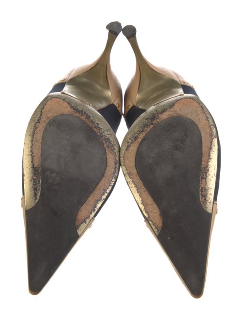 Dolce & Gabbana Canvas Studded Accents Pumps