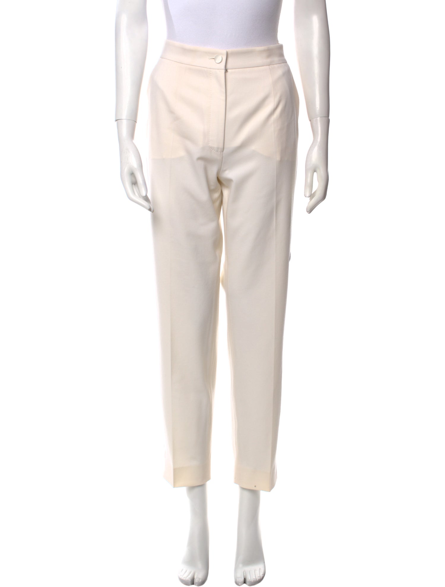 Dolce & Gabbana Virgin Wool Straight Leg Pants