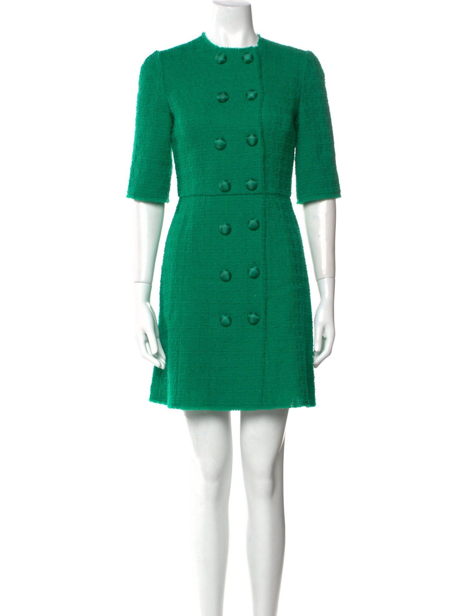 Dolce & Gabbana Virgin Wool Mini Dress