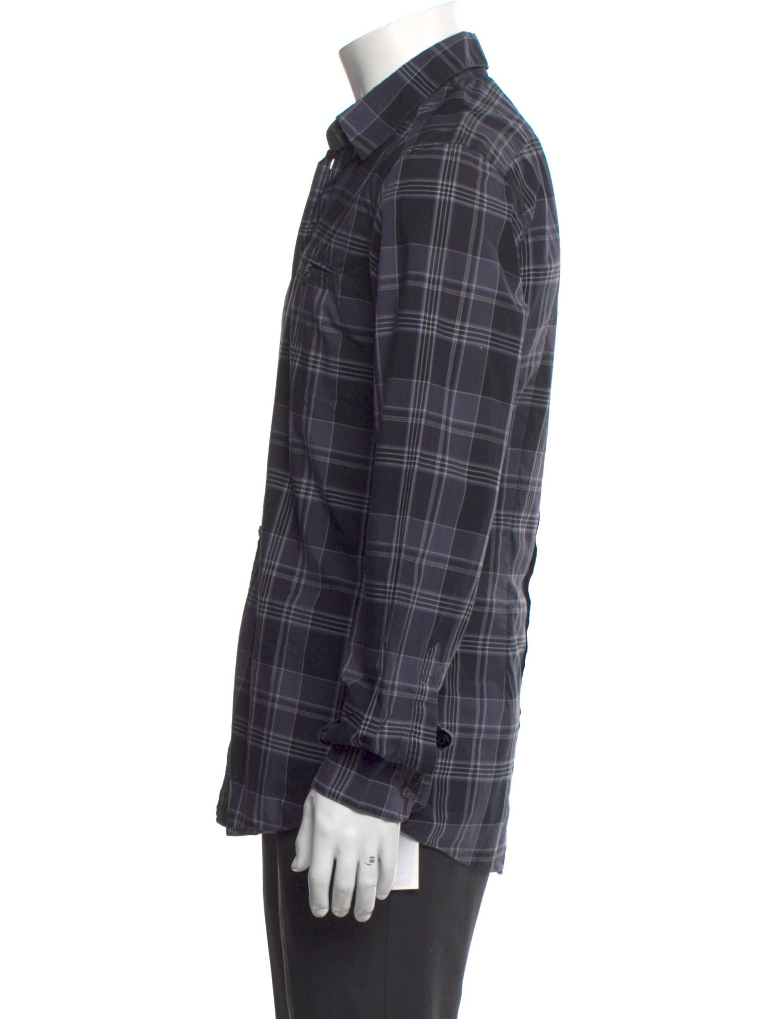 Dolce & Gabbana Plaid Print Long Sleeve Shirt