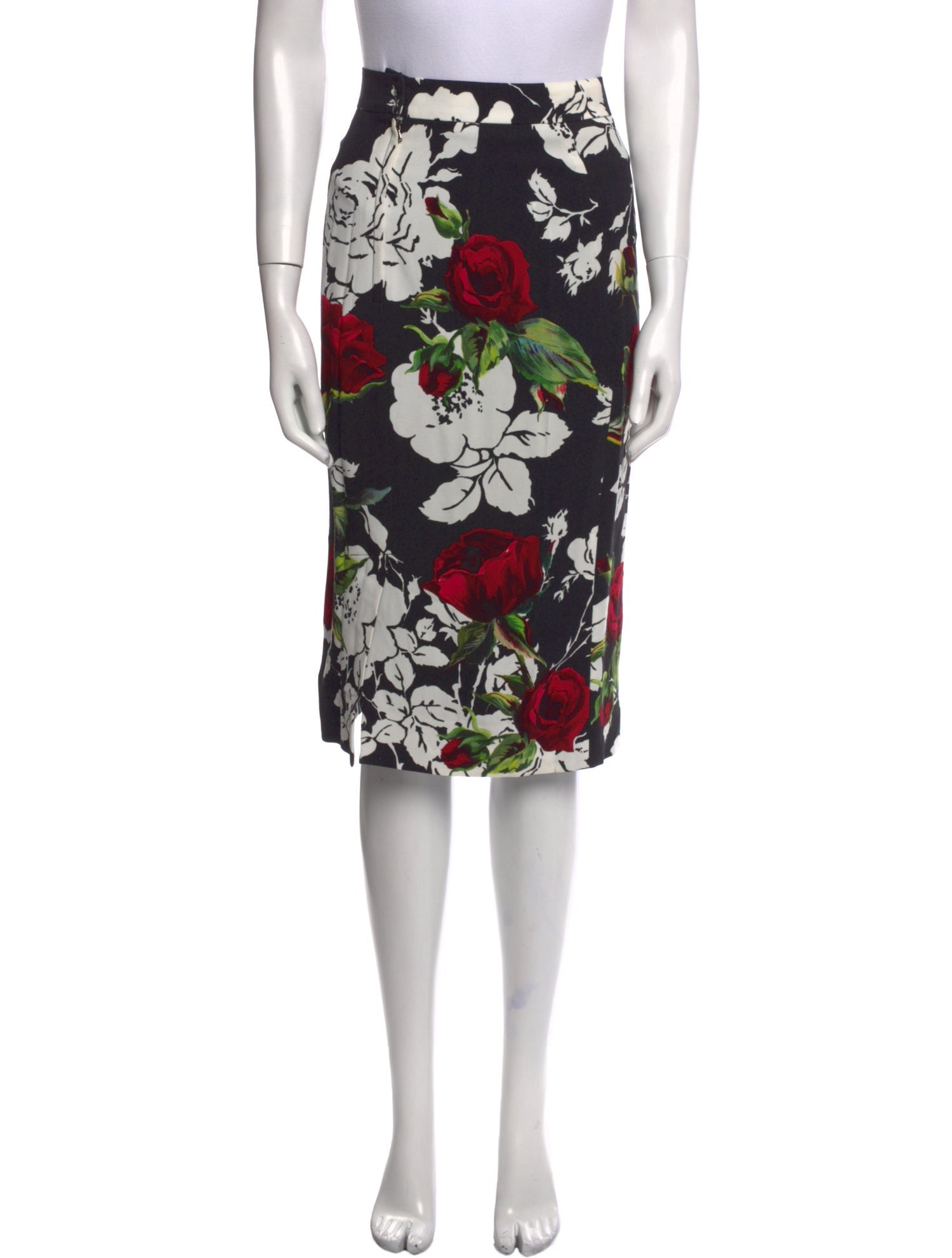 Dolce & Gabbana Floral Print Knee-Length Skirt