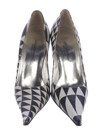 Dolce & Gabbana Leather Printed Pumps