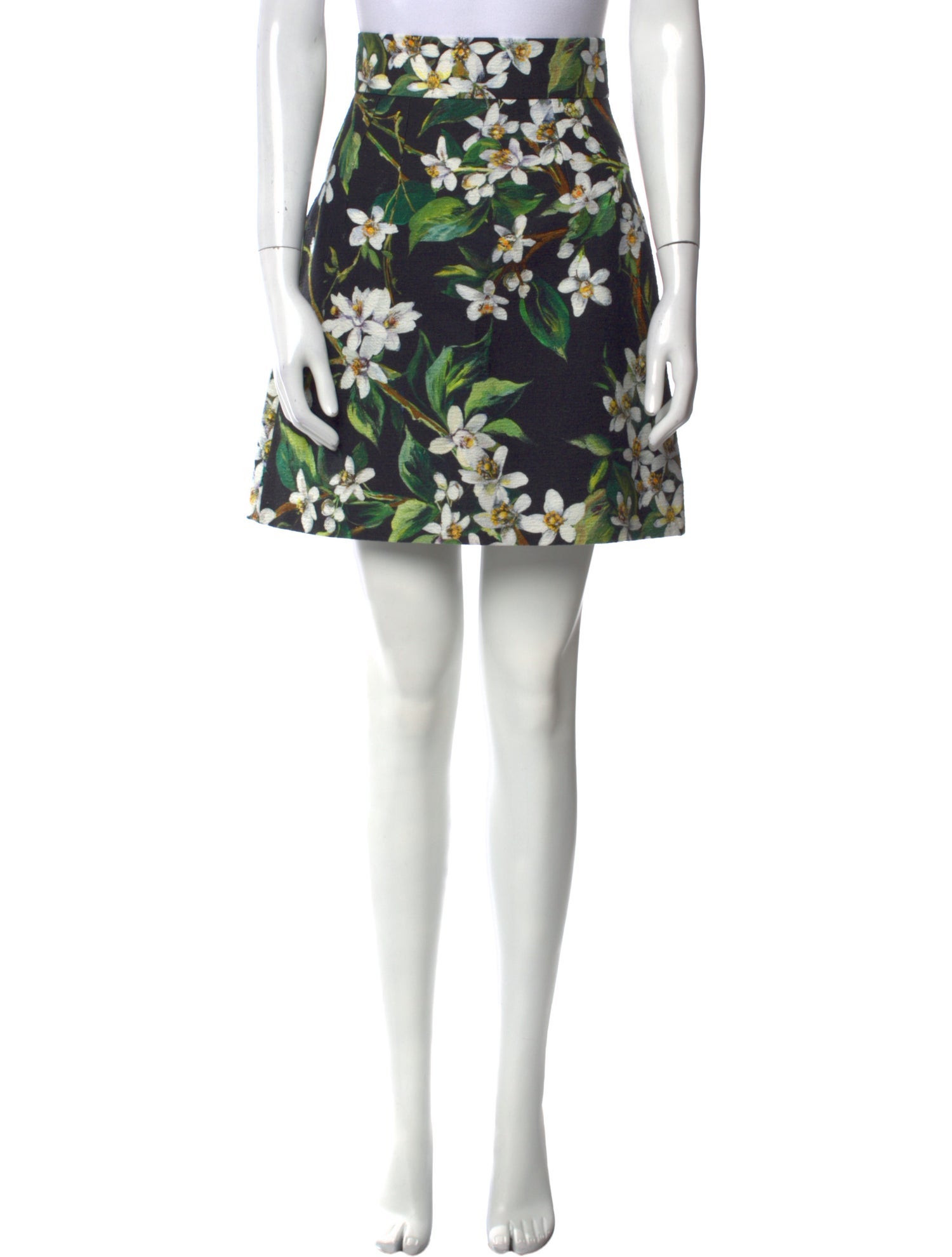 Dolce & Gabbana Floral Print Mini Skirt