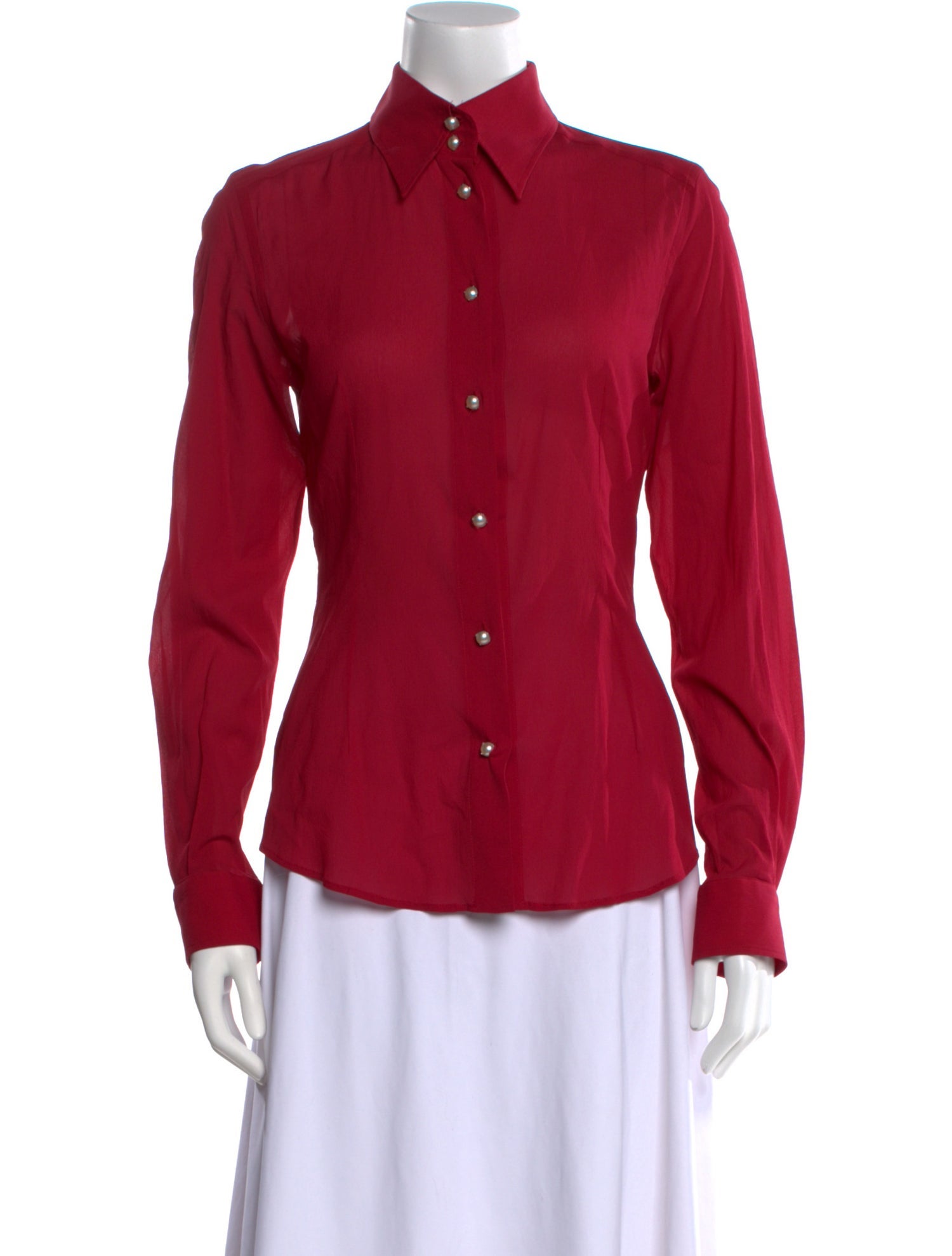 Dolce & Gabbana Long Sleeve Button-Up Top