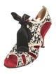 Dolce & Gabbana Canvas Animal Print Sandals