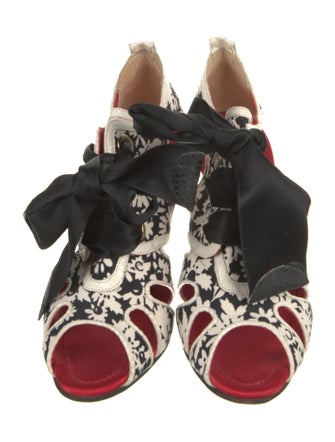 Dolce & Gabbana Canvas Animal Print Sandals