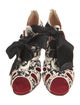 Dolce & Gabbana Canvas Animal Print Sandals