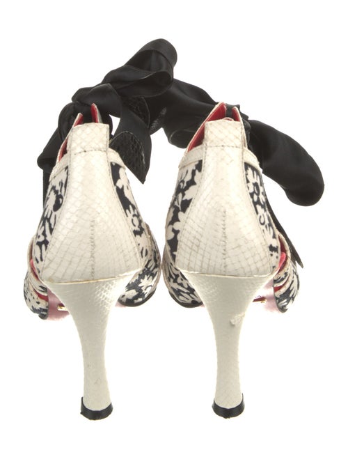 Dolce & Gabbana Canvas Animal Print Sandals