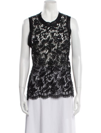 Dolce & Gabbana Lace Lace Pattern Top