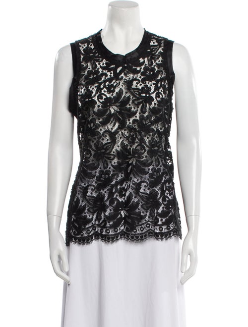 Dolce & Gabbana Lace Lace Pattern Top