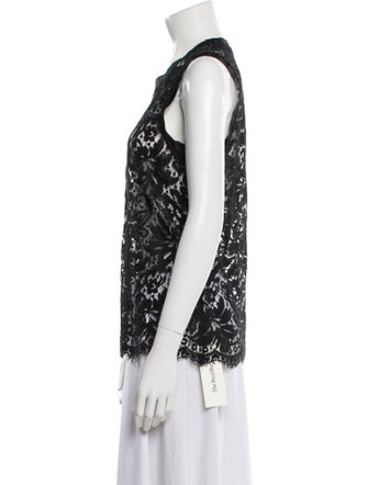 Dolce & Gabbana Lace Lace Pattern Top