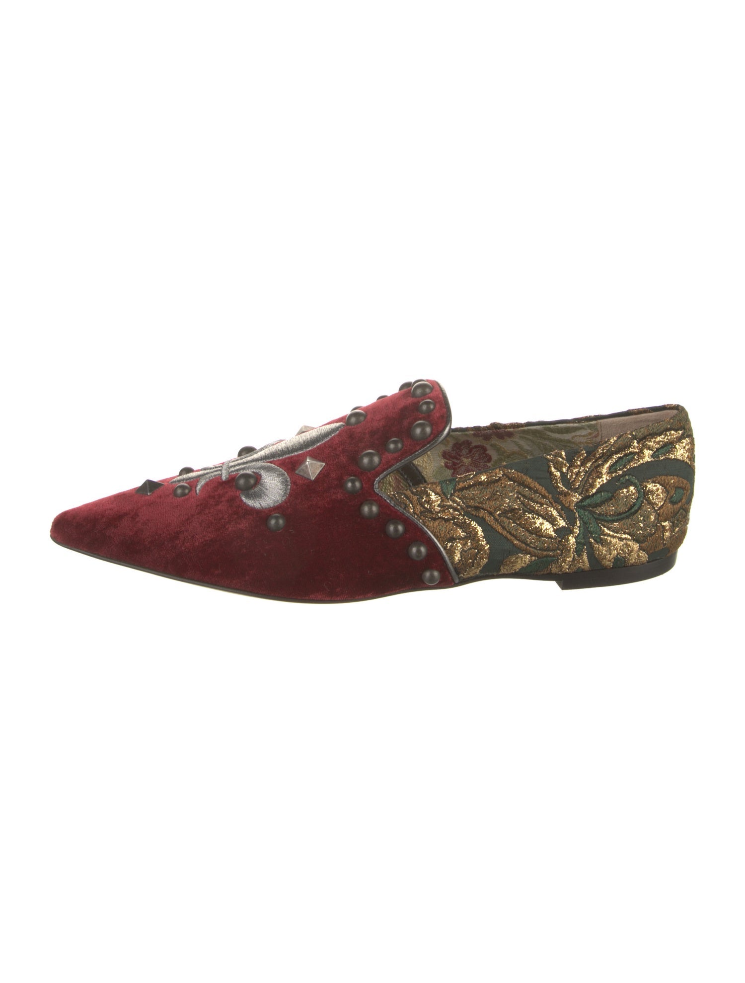 Dolce & Gabbana Velvet Patterned Loafers