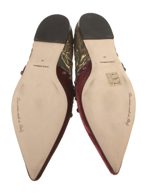 Dolce & Gabbana Velvet Patterned Loafers